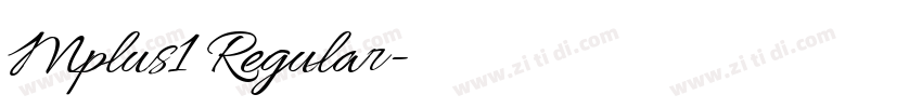 Mplus1 Regular字体转换